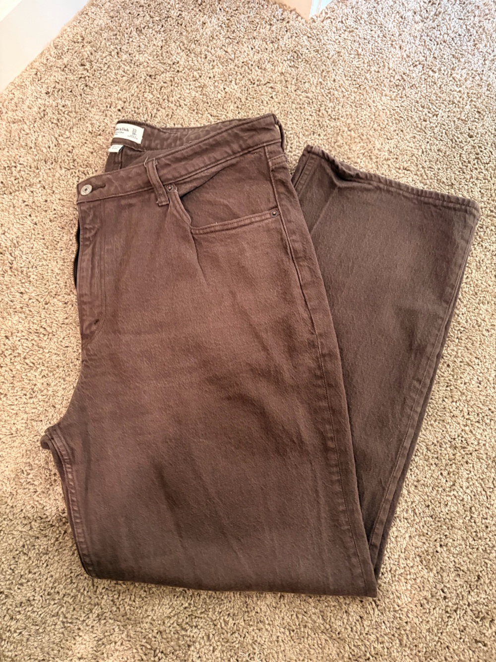 Abercrombie & Fitch Straight Brown Jeans